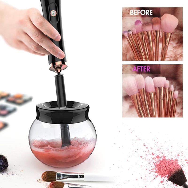 Makeup Brush Cleaner, Electric Make Up Spinning Dryer, with 8