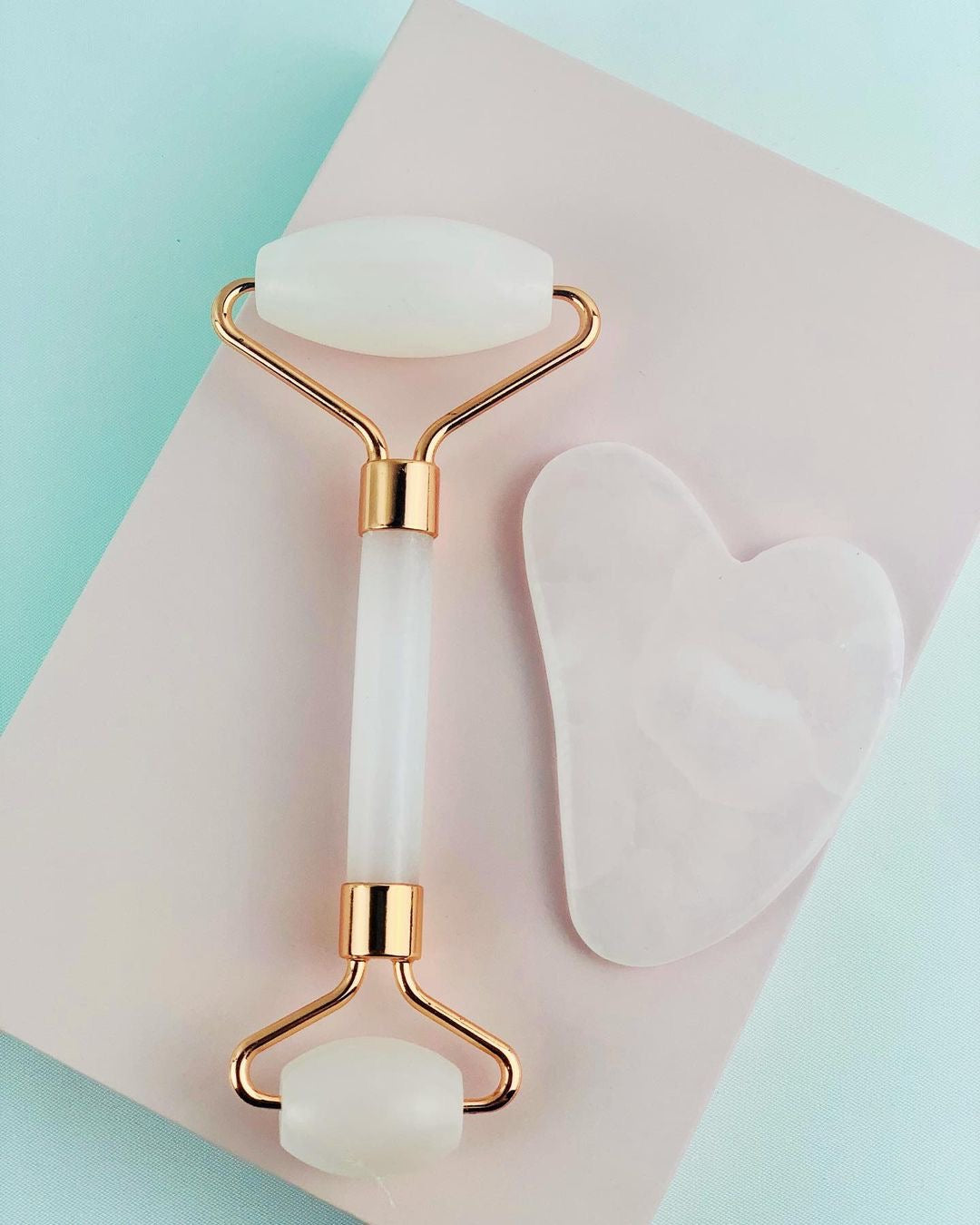 face roller and gua sha set